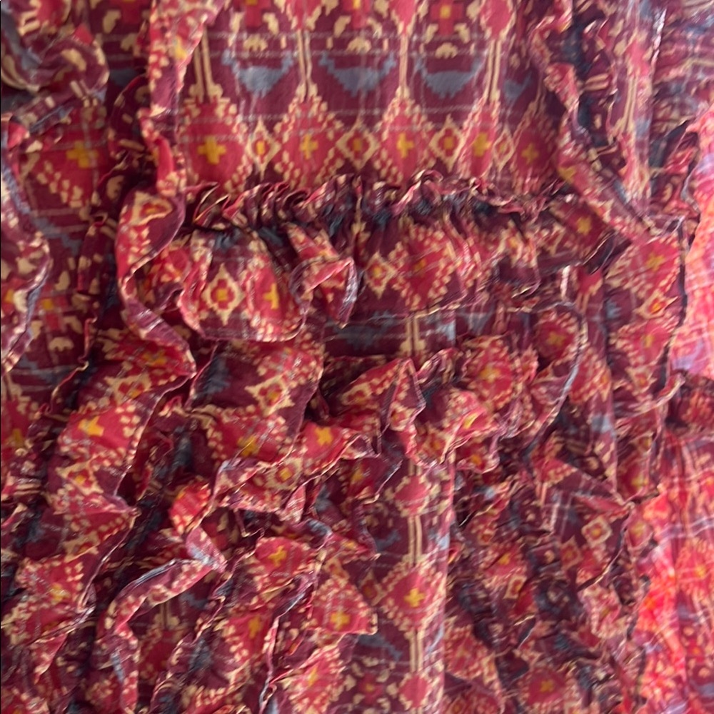 Floral Ruffle Blouse - Multicolor - Picture 4 of 4